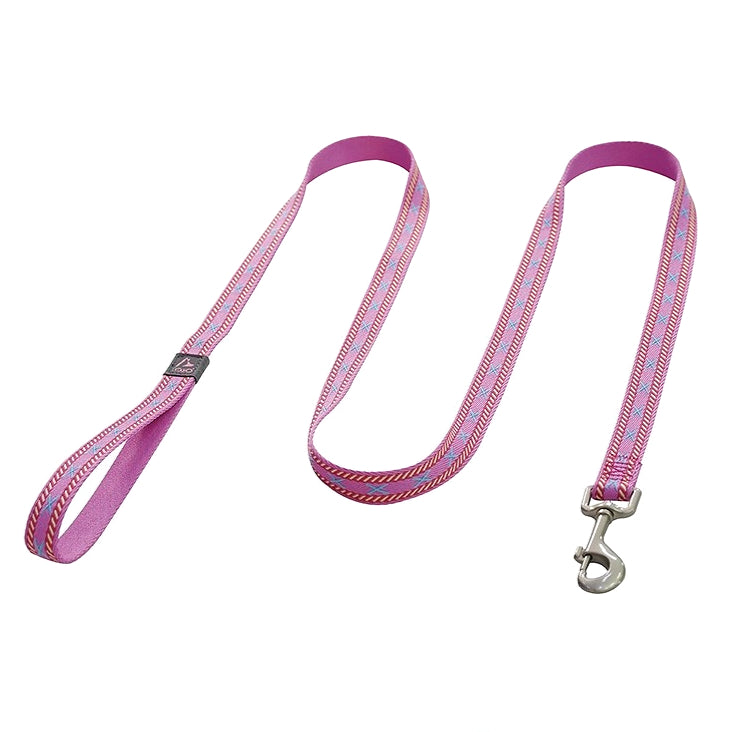 Jacquard Nylon Dog Leash Pink / M (1.8m*2.5cm)