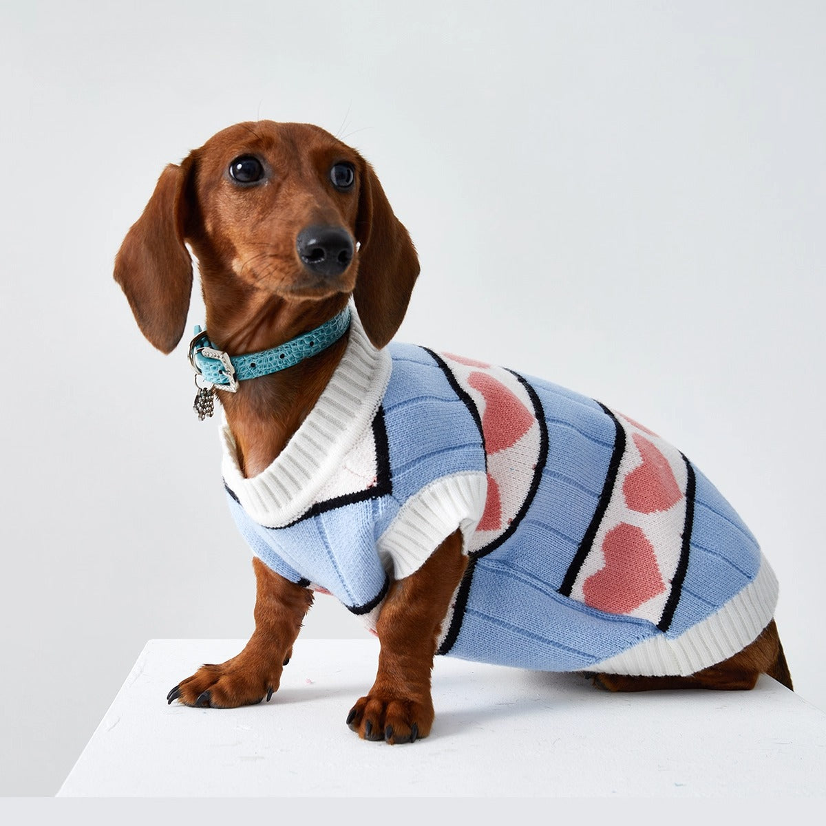 Dachshund Heart Jumper Dog Sweater