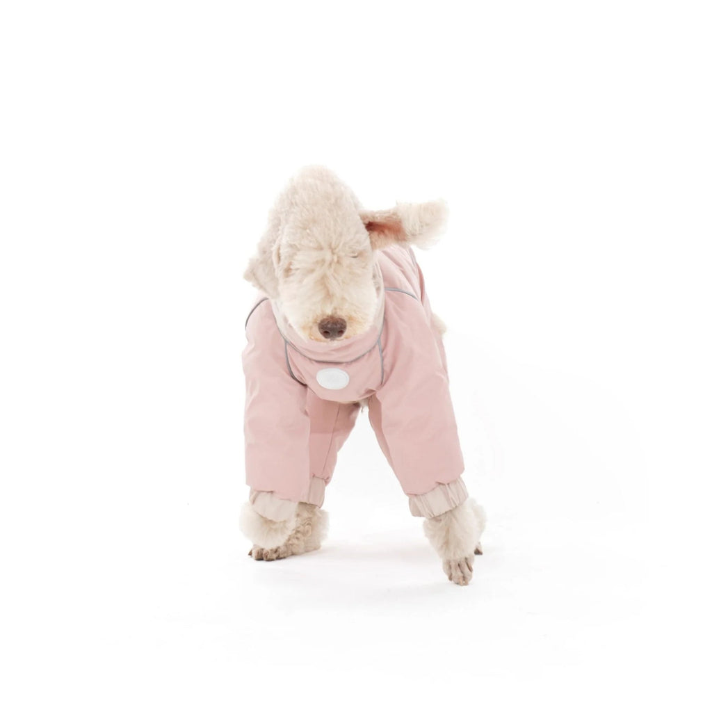 Warm Puffy Waterproof Four-leg Dog Snowsuit