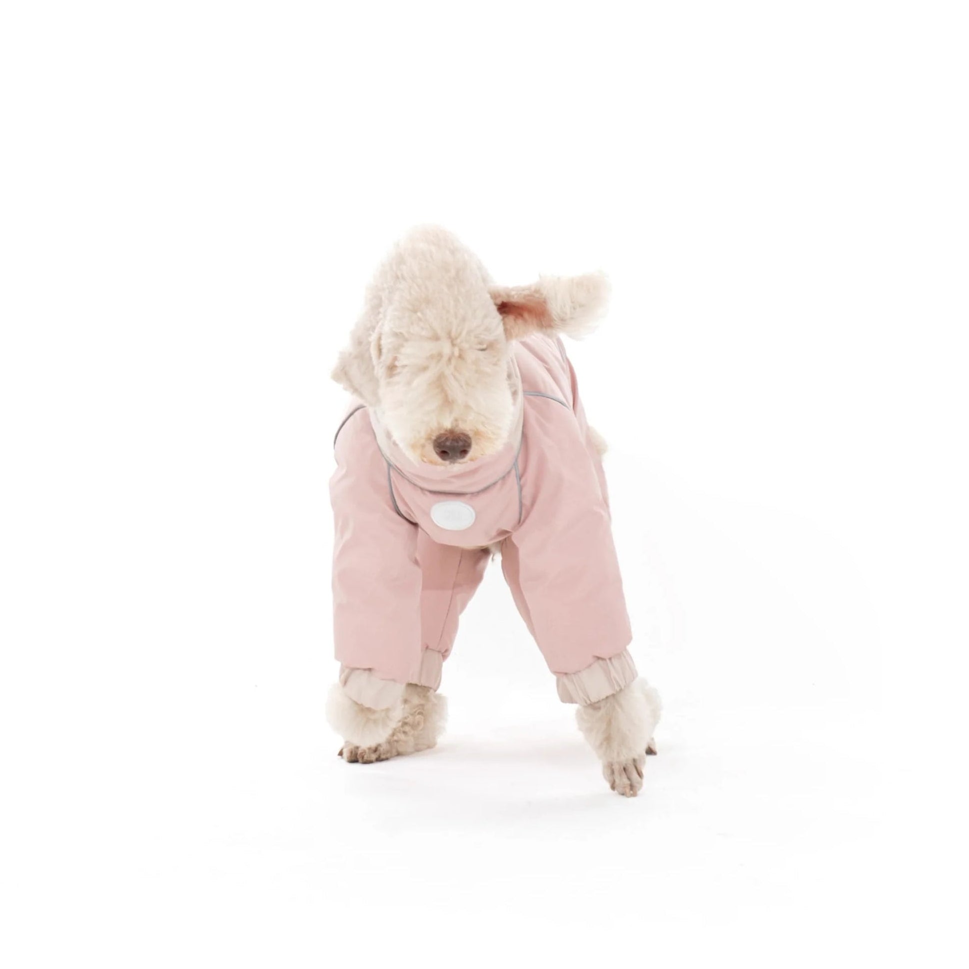 Warm Puffy Waterproof Four-leg Dog Snowsuit