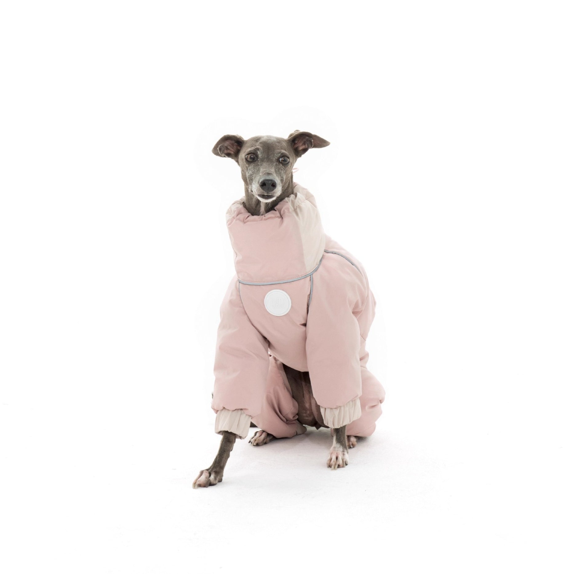 Warm Puffy Waterproof Four-leg Dog Snowsuit