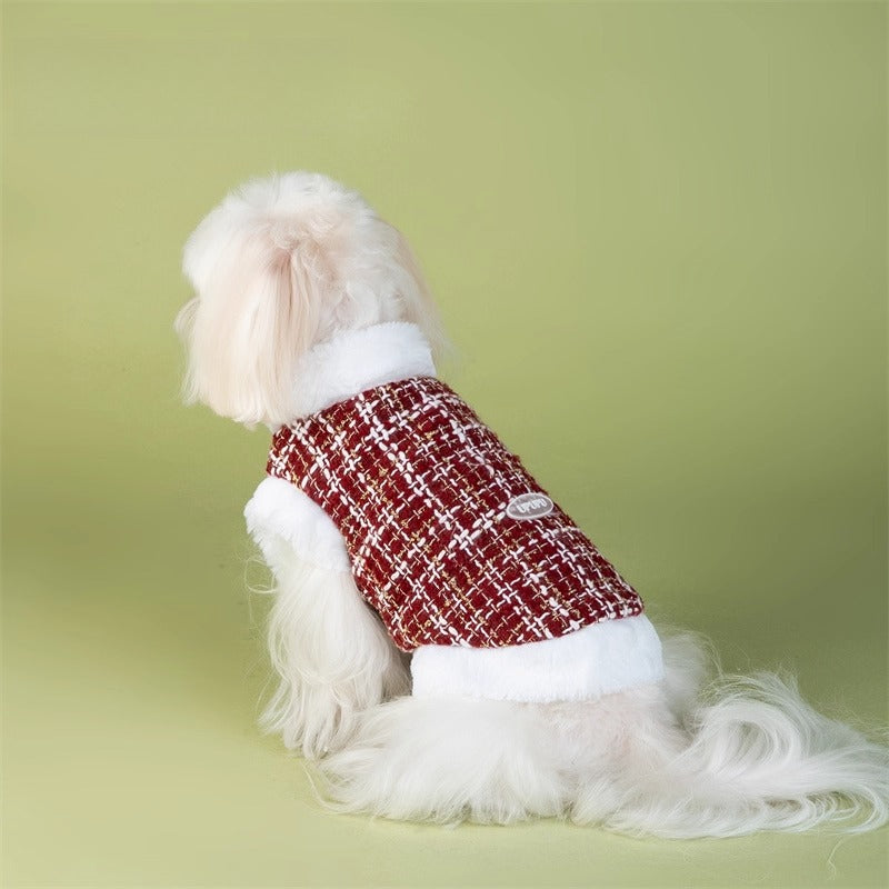 Thickened Warm Fleece-Lined Dog Jacket