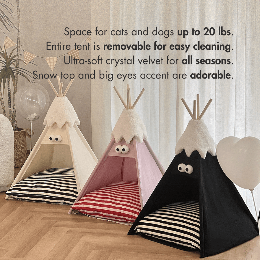 Snow-top Pet Teepee Tent