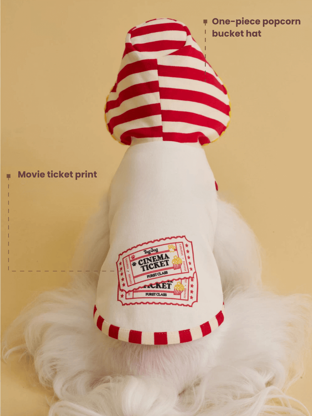 Popcorn Warm Cotton Pet Hoodie