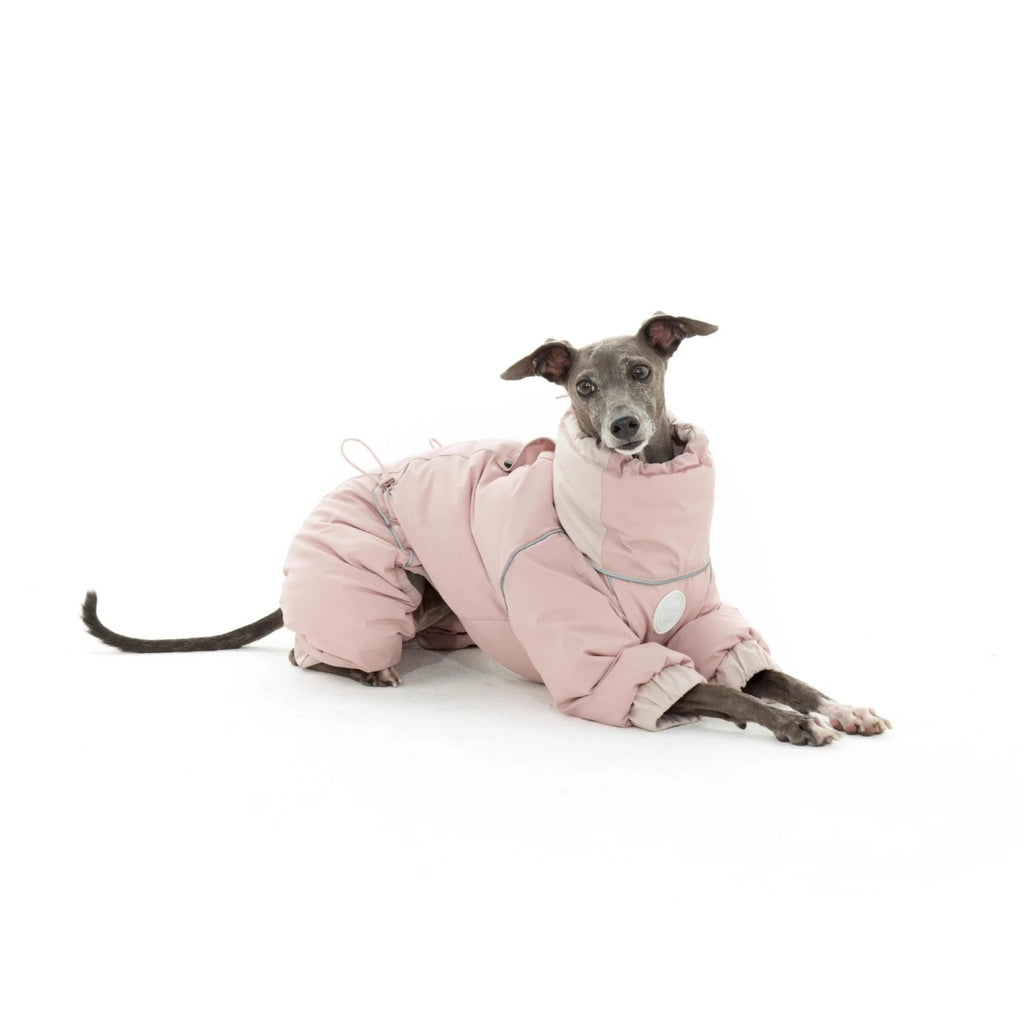 Warm Puffy Waterproof Four-leg Dog Snowsuit