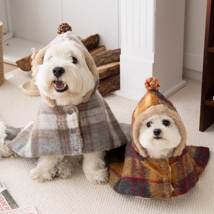Maillard Warm Plush Dog Poncho