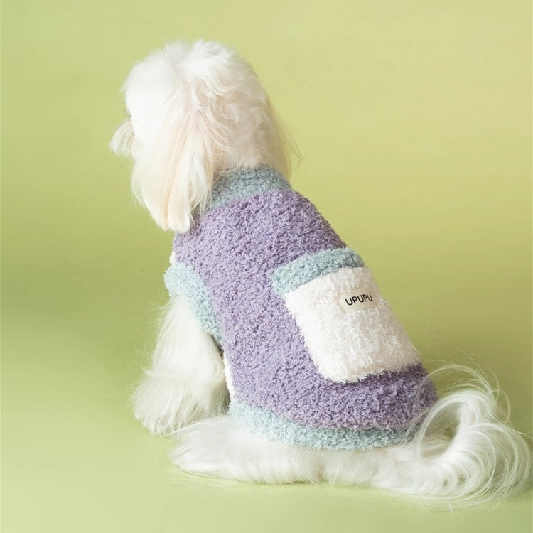 Colour-block Double-sided Fleece Vest Pet Jumper