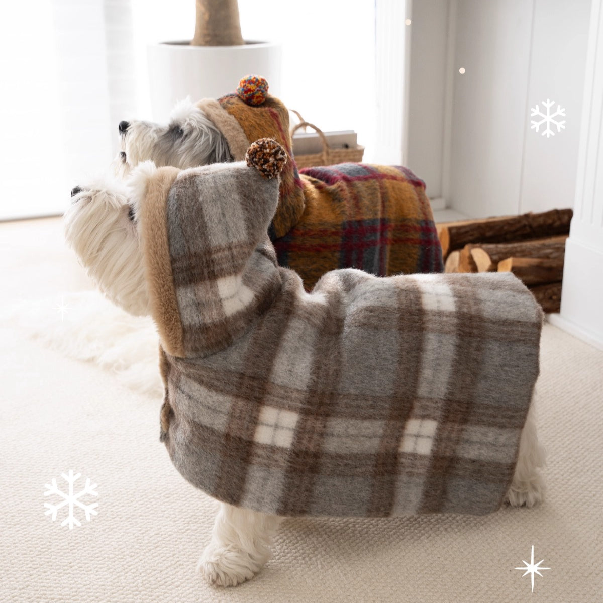 Maillard Warm Plush Dog Poncho