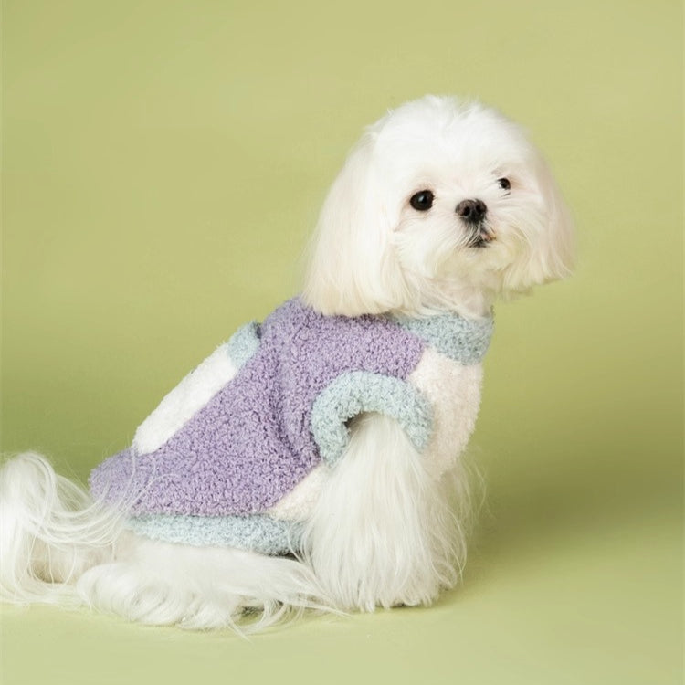 Colour-block Double-sided Fleece Vest Pet Clothes