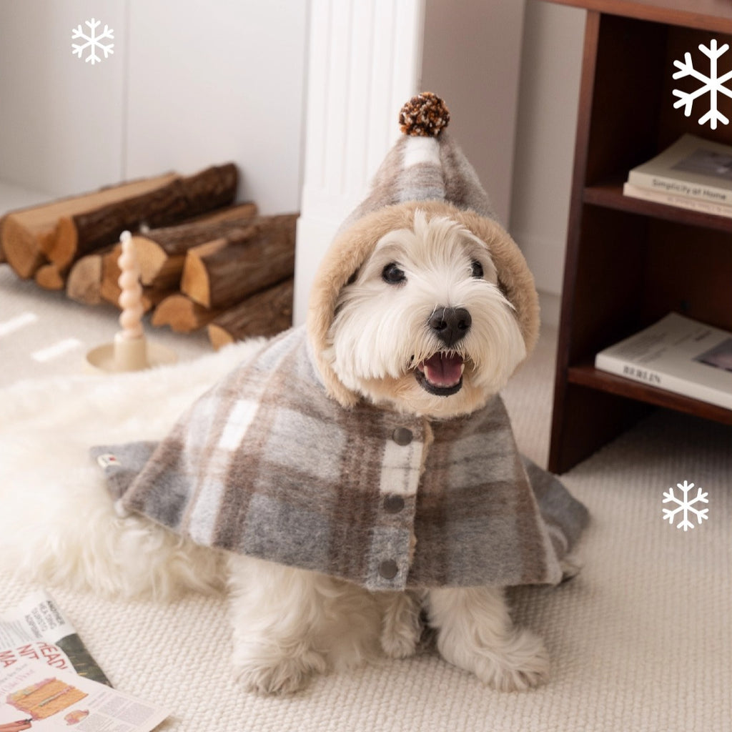 Maillard Warm Plush Dog Poncho