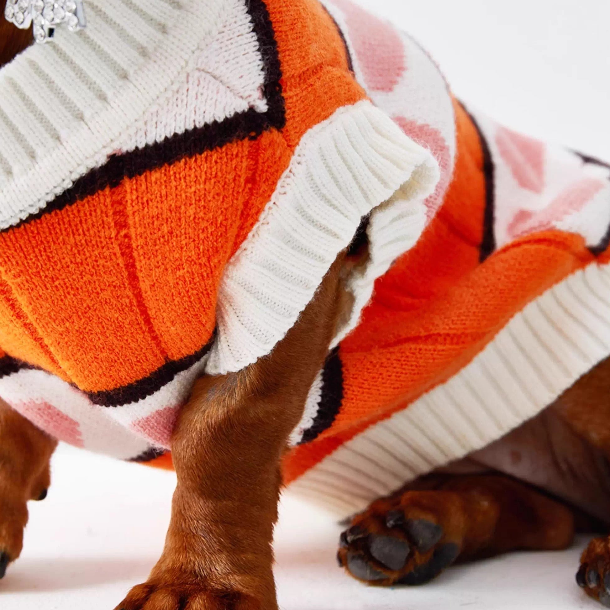 Dachshund Heart Stripe Jumper