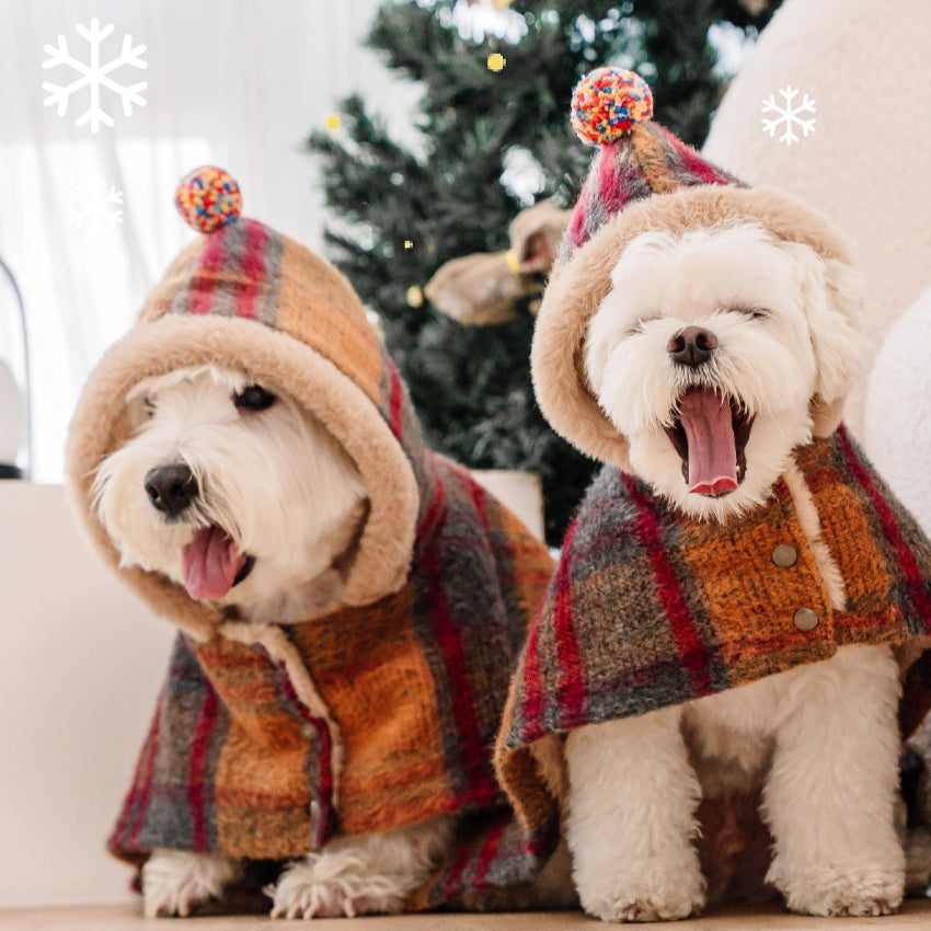 Maillard Warm Plush Dog Poncho