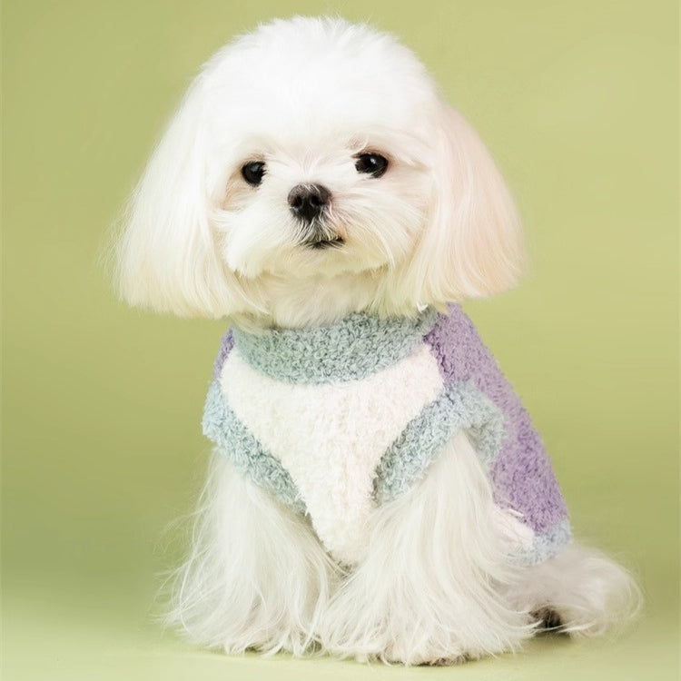 Colour-block Double-sided Fleece Vest Pet Jumper