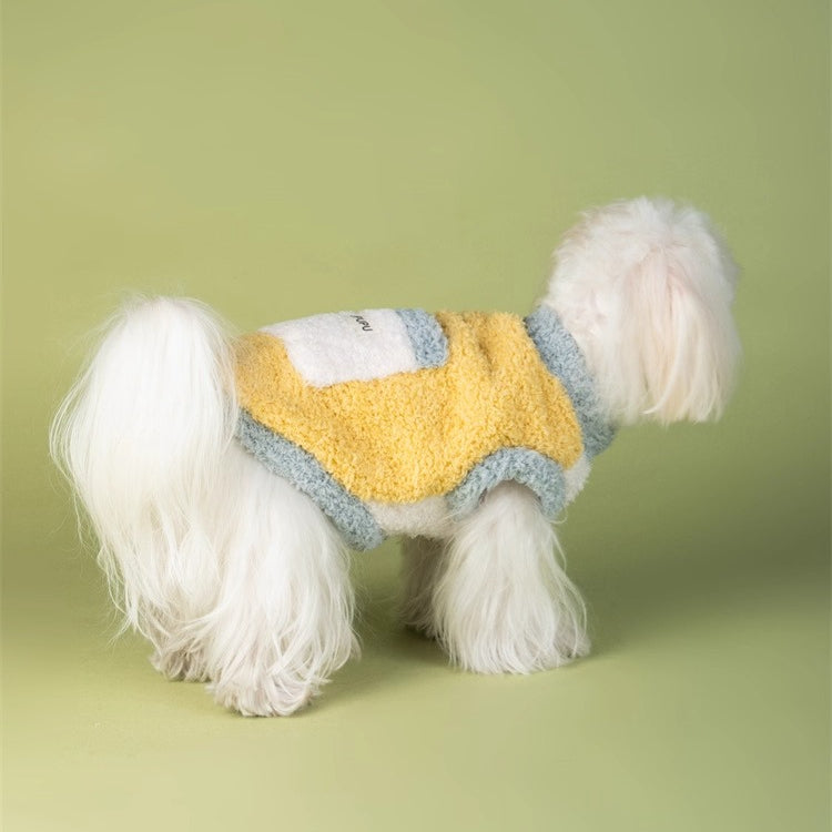 Colour-block Double-sided Fleece Vest Pet Clothes