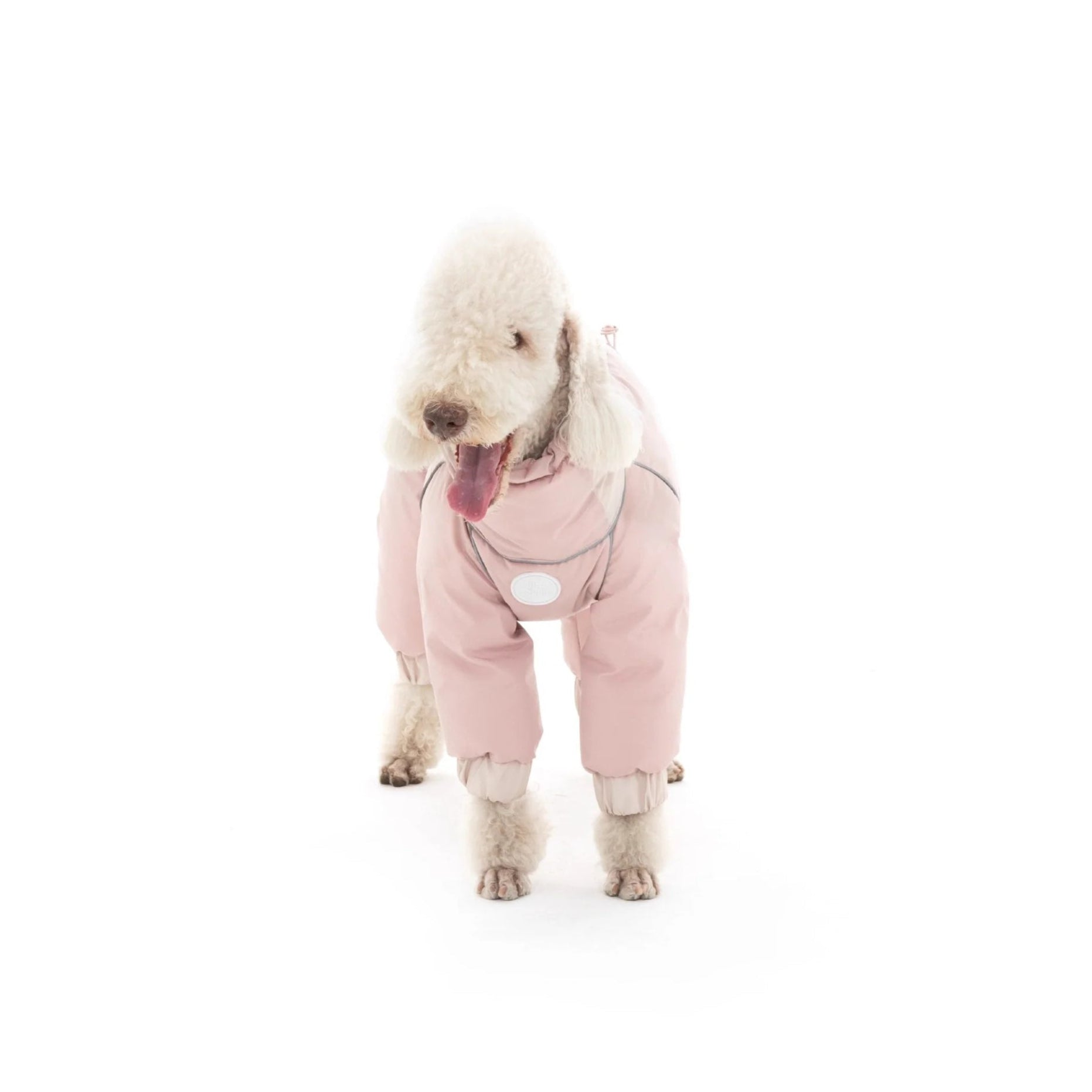 Warm Puffy Waterproof Four-leg Dog Snowsuit