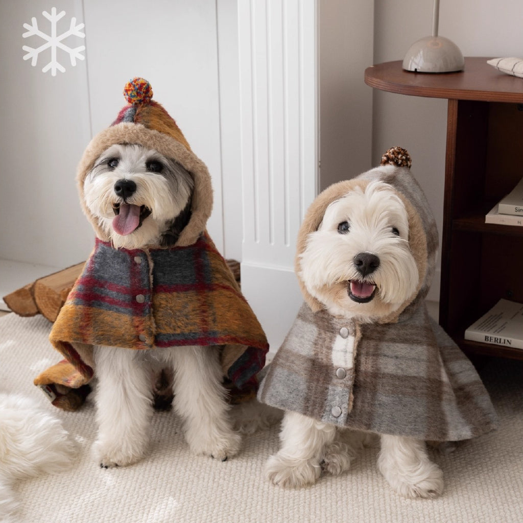 Maillard Warm Plush Dog Poncho