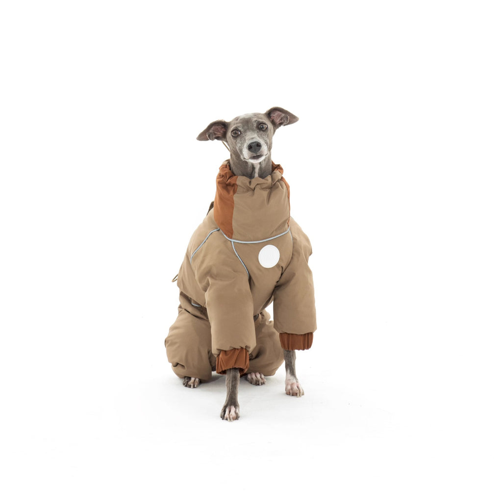Warm Puffy Waterproof Four-leg Dog Snowsuit