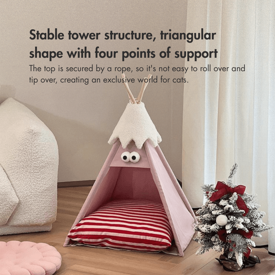 Snow-top Pet Teepee Tent