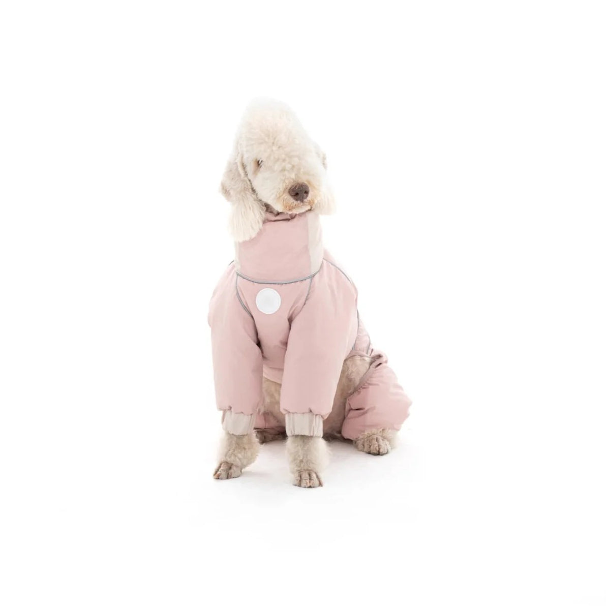 Warm Puffy Waterproof Four-leg Dog Snowsuit