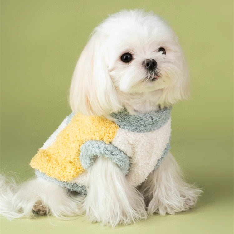 Colour-block Double-sided Fleece Vest Pet Jumper