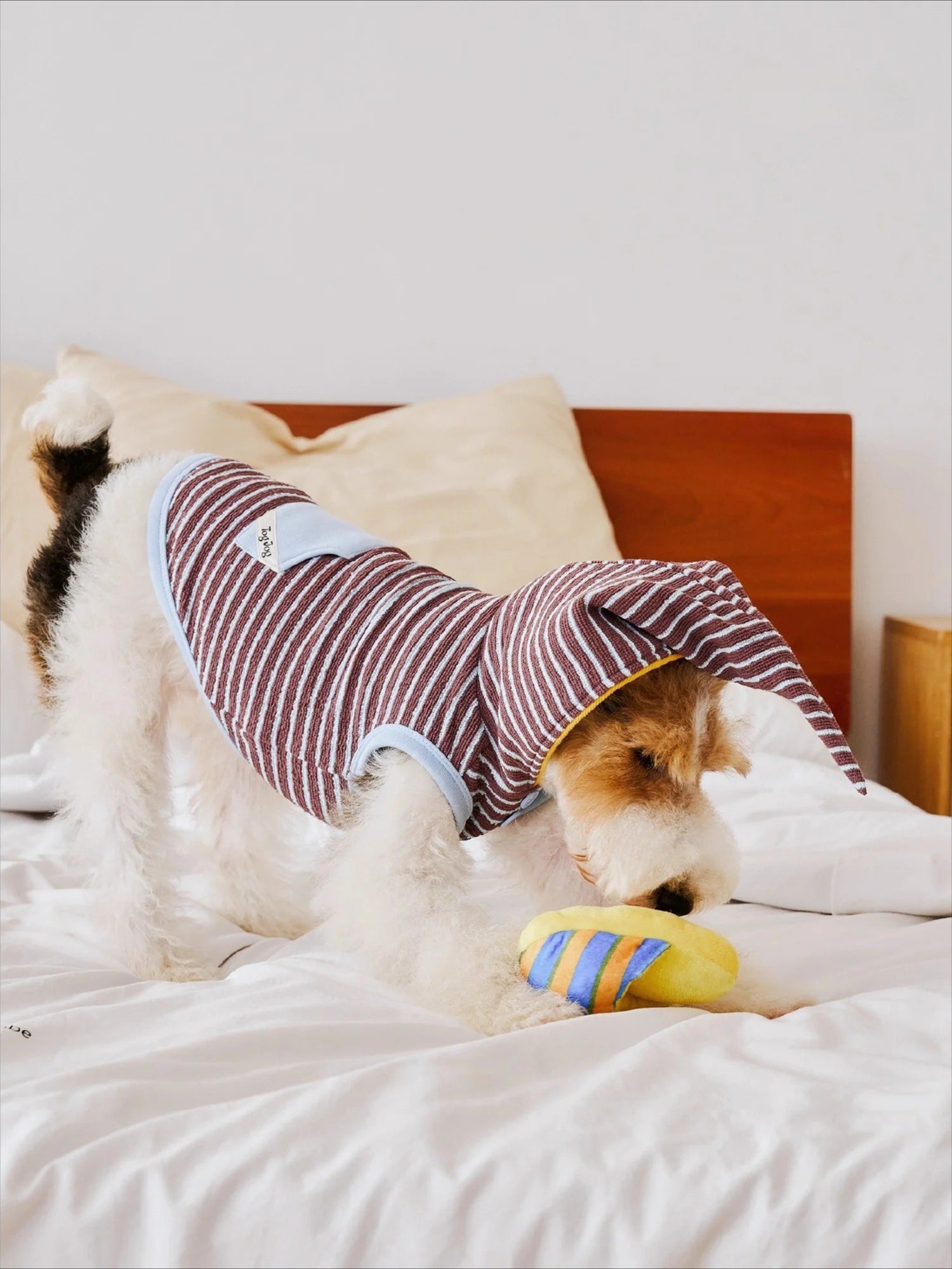 Warm Stripe Pet Hoodie Sweatshirt