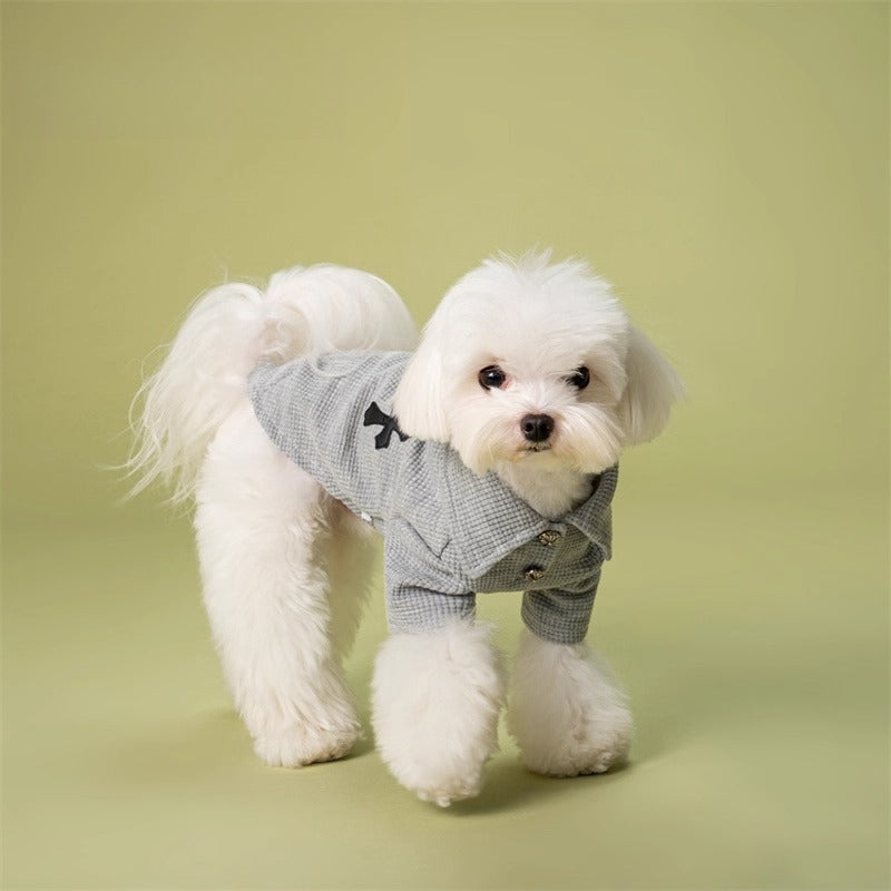 Waffle Knit Pet Polo Shirt