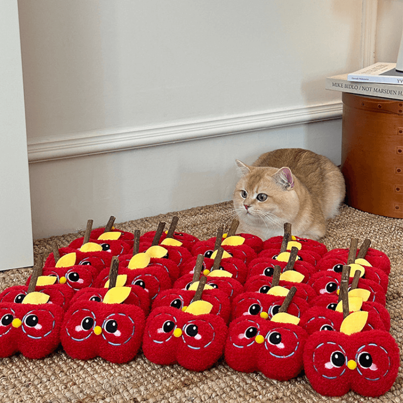 Apple Cat Chew Toy
