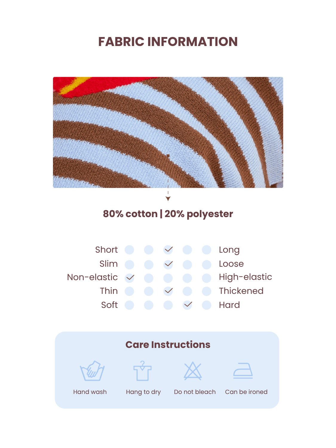 Brown-Blue Stripe Velvet Embroidered Sweater