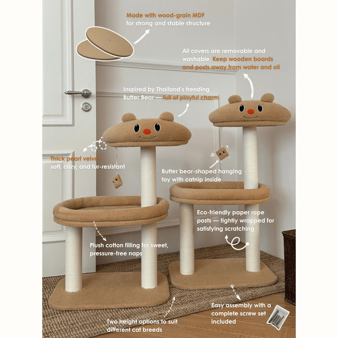 Butter Bear Cat scratch Tree