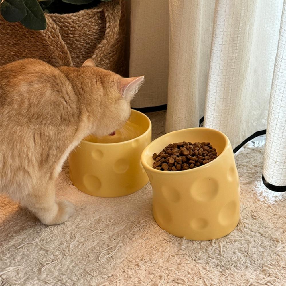 Cheese Ceramic Pet Bowl