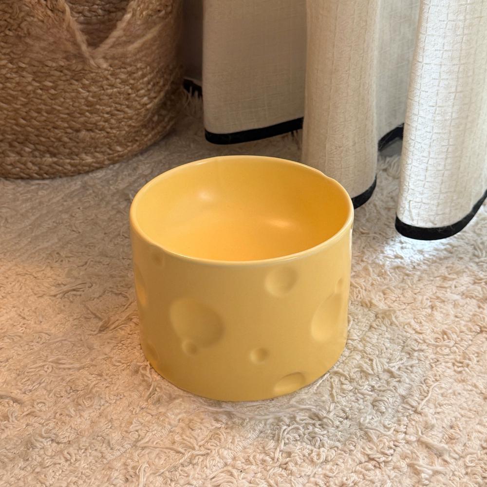 Cheese Ceramic Pet Bowl