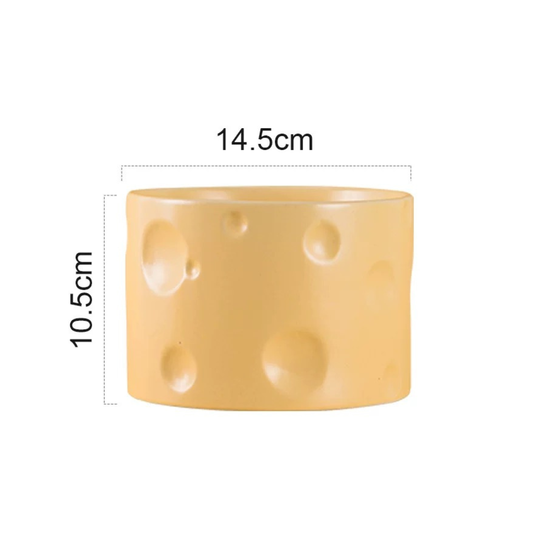 Cheese Ceramic Pet Bowl