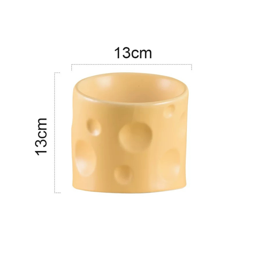 Cheese Ceramic Pet Bowl