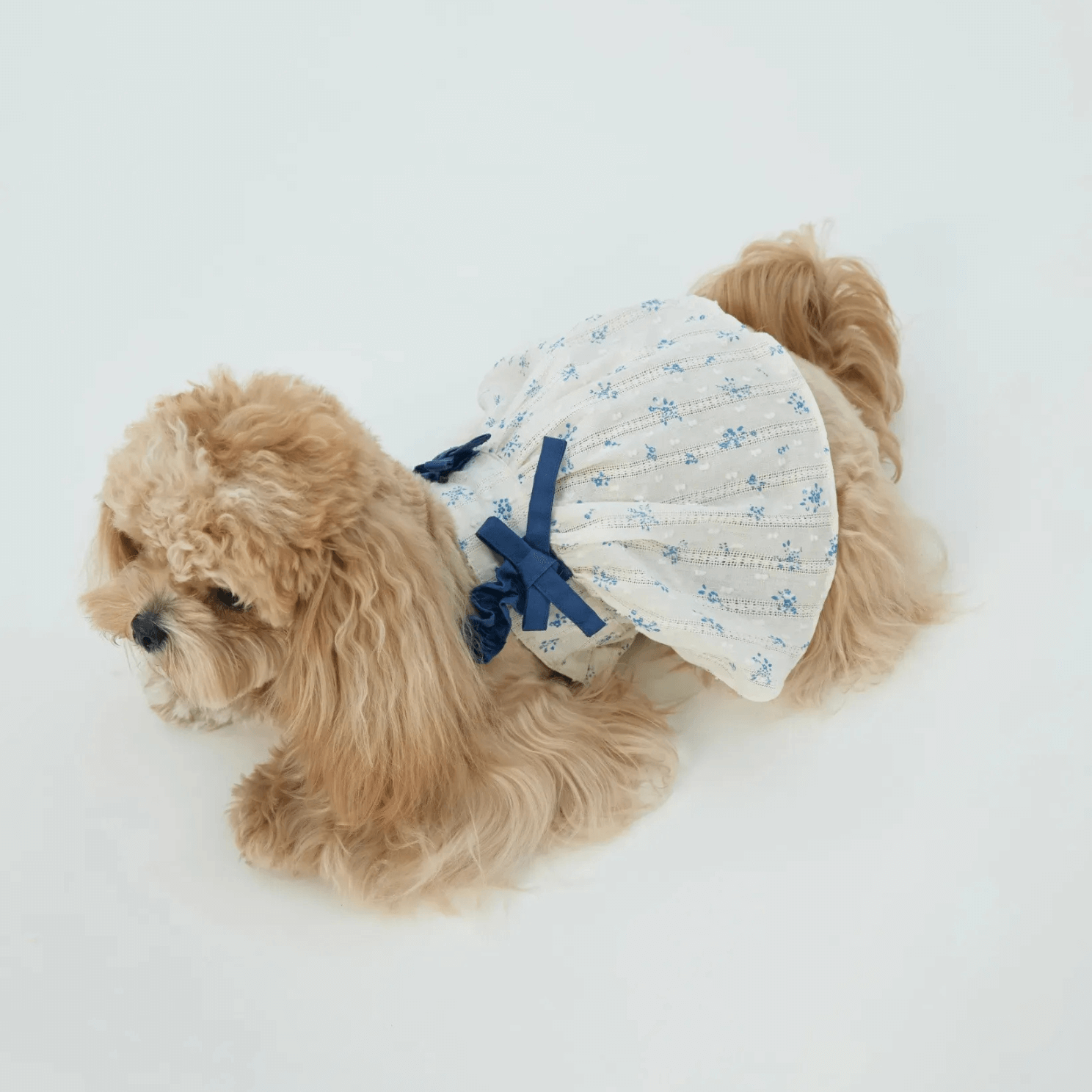 Pet Indigo Floral Sundress Dog Clothes