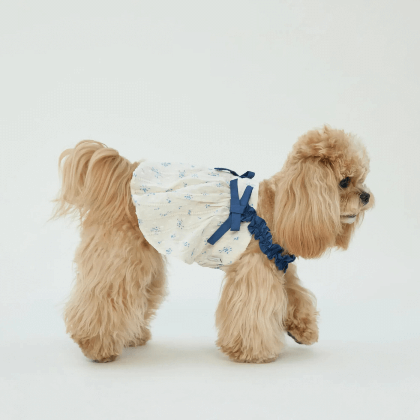 Pet Indigo Floral Sundress Dog Clothes