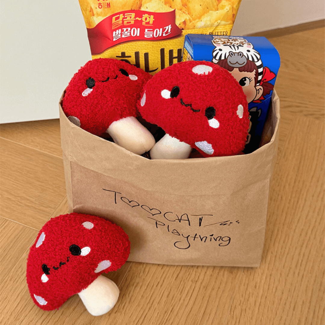 Mushroom Cat Chew Toy