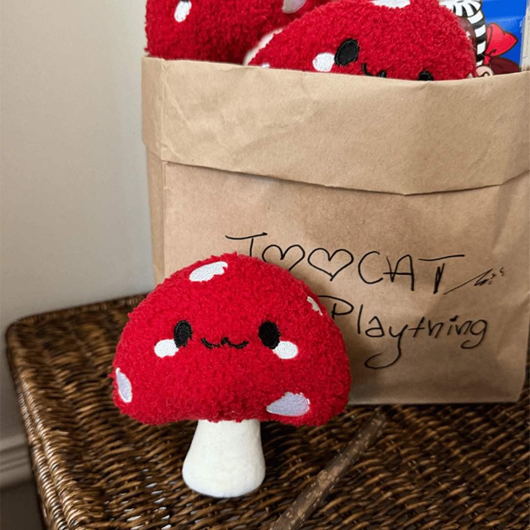 Mushroom Cat Chew Toy