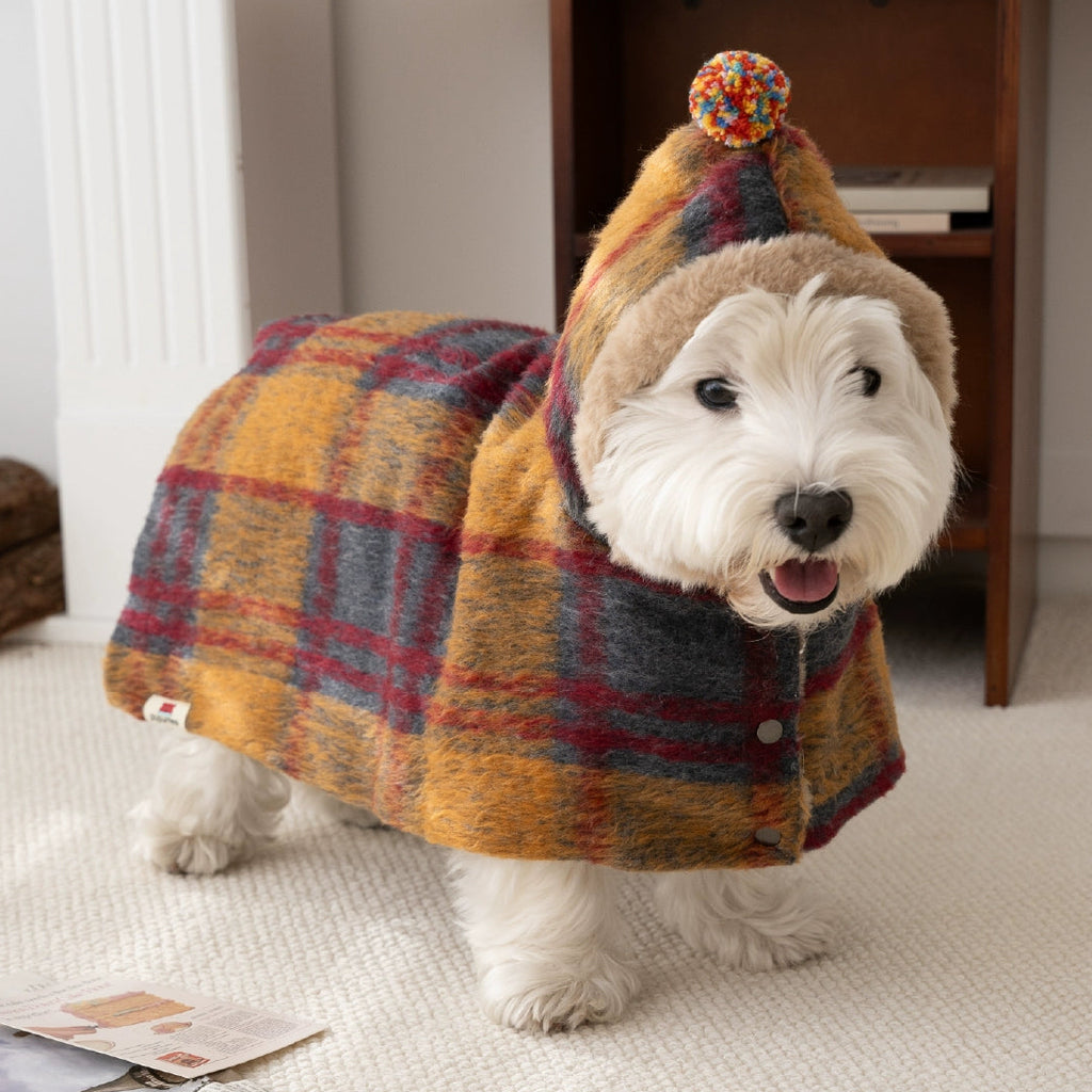 Maillard Warm Plush Dog Poncho
