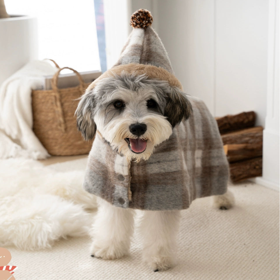 Maillard Warm Plush Dog Poncho