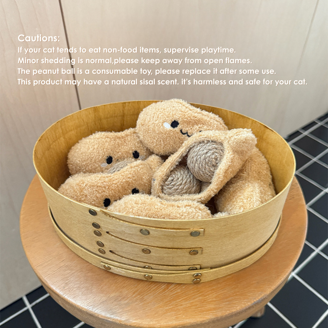 Peanut Sisal Ball Toy