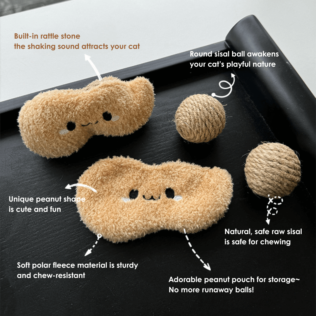 Peanut Sisal Ball Toy