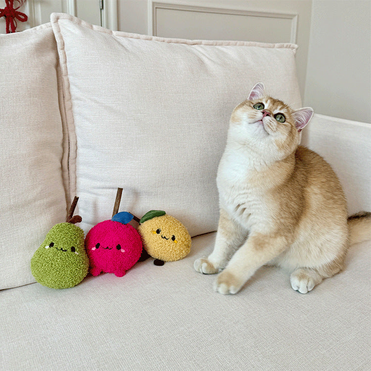Pear Cat Chew Toy