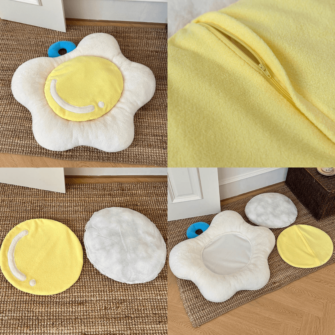 Poached Egg Pet Cushion