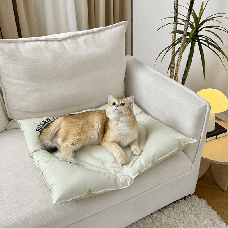 Heart-Pattern Pet Cooling Bed