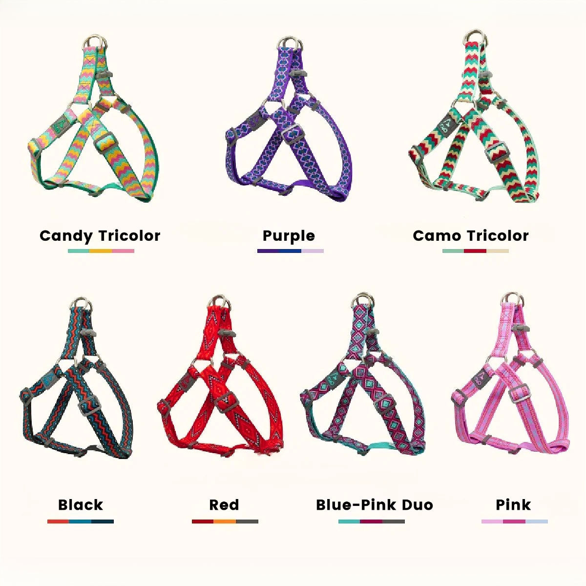 Jacquard No-Pull Adjustable Dog Harness