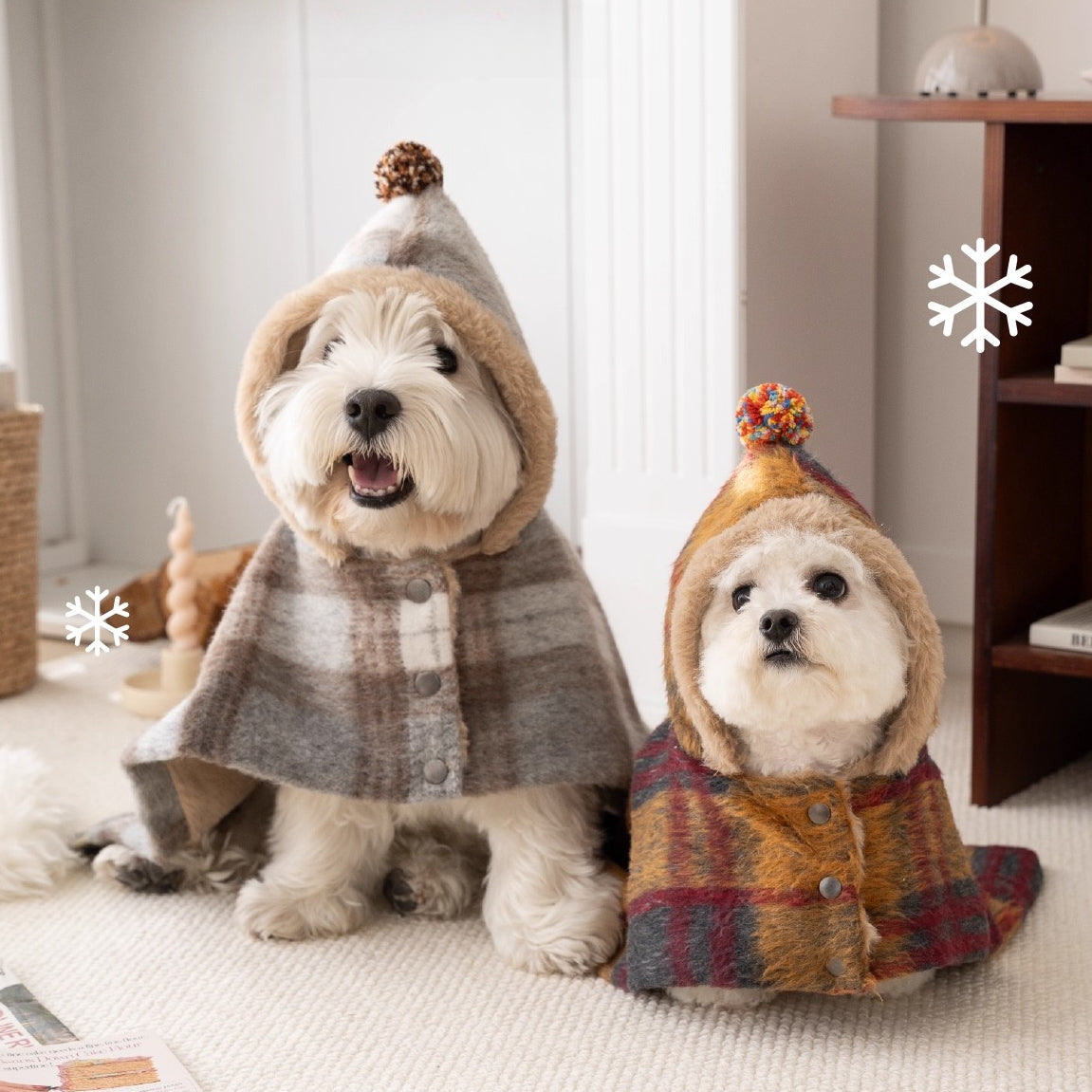 Maillard Warm Plush Dog Poncho