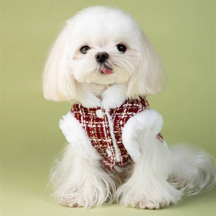 Thickened Warm Fleece-Lined Dog Jacket