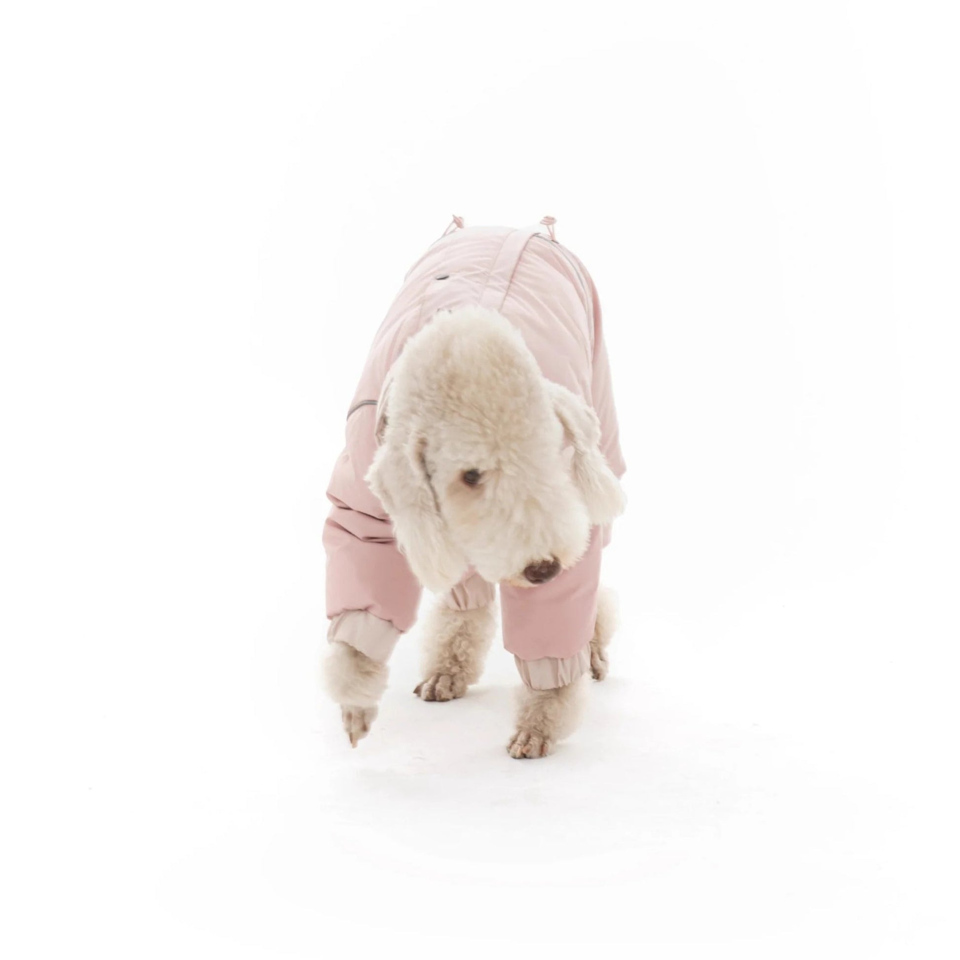 Warm Puffy Waterproof Four-leg Dog Snowsuit