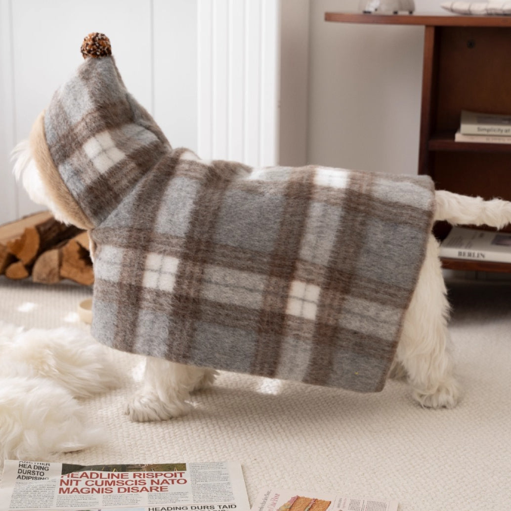 Maillard Warm Plush Dog Poncho
