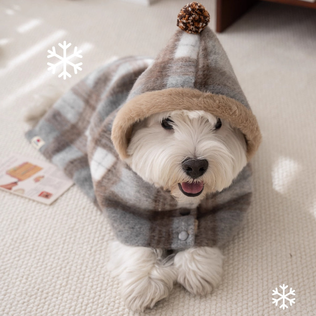 Maillard Warm Plush Dog Poncho
